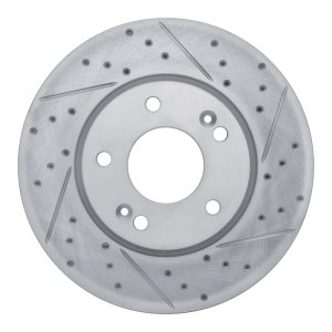 Kia Soul Brake Rotor (1) - Front Right - DFC - Drilled & Slotted Geoperformance - `10-`13