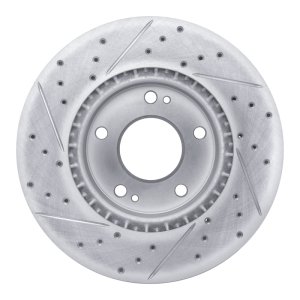 Kia Soul Brake Rotor (1) - Front Right - DFC - Drilled & Slotted Geoperformance - `10-`13