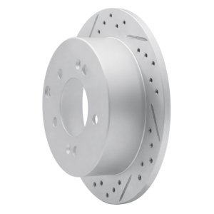 Kia Forte Koup Brake Rotor (1) - Rear Left - DFC - Drilled and Slotted Geoperformance - `10-`13