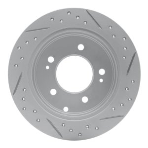 Kia Forte Koup Brake Rotor (1) - Rear Left - DFC - Drilled and Slotted Geoperformance - `10-`13