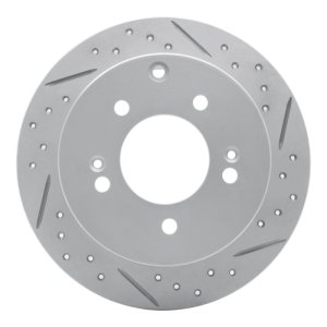 Kia Soul Brake Rotor (1) - Rear Right - DFC - Geoperformance Drilled & Slotted - `10-`13