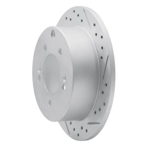 Kia Soul Brake Rotor (1) - Rear Right - DFC - Geoperformance Drilled & Slotted - `10-`13