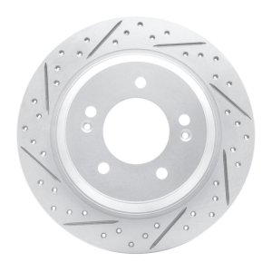 Hyundai Azera Brake Rotor (1) - Rear Left - DFC - Drilled & Slotted Geoperformance - `13-`26