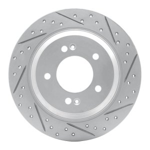 Hyundai Kona Brake Rotor (1) - Rear Right - DFC - Geoperformance Rotor - Drilled & Slotted - `13-`26