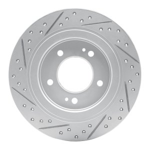 Hyundai Kona Brake Rotor (1) - Rear Right - DFC - Geoperformance Rotor - Drilled & Slotted - `13-`26