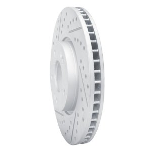 Kia Soul Ev Brake Rotor (1) - Front Left - DFC - Geoperformance Rotor - Drilled and Slotted - `15-`19