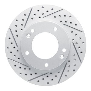 Kia Sorento Brake Rotor (1) - Front Left - DFC - Drilled & Slotted Geoperformance - `03-`06