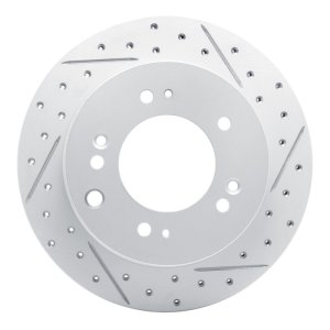 Kia Sorento Brake Rotor (1) - Rear Right - DFC - Geoperformance Rotor - Drilled & Slotted - `03-`06