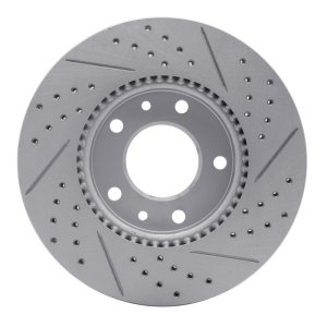 Kia Sedona Brake Rotor (1) - Front Left - DFC - Drilled & Slotted Geoperformance Rotor - `03-`05