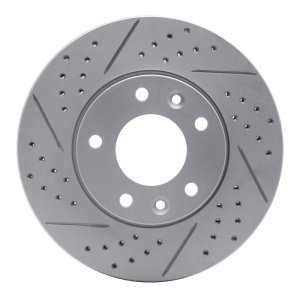 Kia Sedona Brake Rotor (1) - Front Left - DFC - Drilled & Slotted Geoperformance Rotor - `03-`05