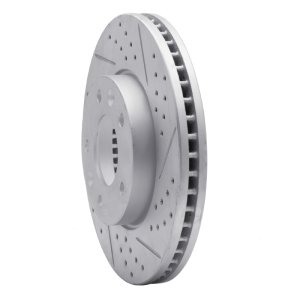 Kia Sedona Brake Rotor (1) - Front Right - DFC - Drilled & Slotted Geoperformance - `03-`05