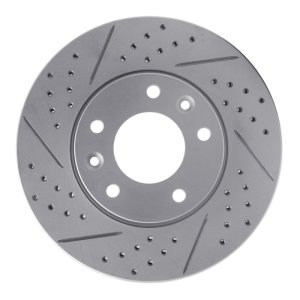 Kia Sedona Brake Rotor (1) - Front Right - DFC - Drilled & Slotted Geoperformance - `03-`05