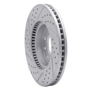 Kia Sedona Brake Rotor (1) - Front Right - DFC - Drilled & Slotted Geoperformance - `03-`05