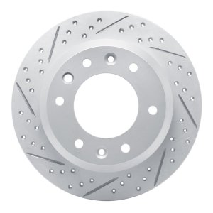 Hyundai Entourage Brake Rotor (1) - Rear Left - DFC - Drilled & Slotted Geoperformance - `06-`14