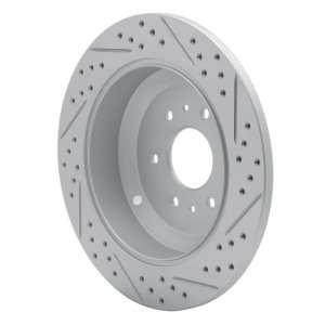 Kia Borrego Brake Rotor (1) - Rear Left - DFC - Drilled & Slotted Geoperformance - `09-`10