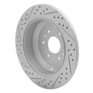 Kia Borrego Brake Rotor (1) - Rear Right - DFC - Drilled & Slotted Geoperformance - `09-`10