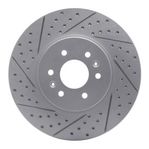 Kia Borrego Brake Rotor (1) - Front Left - DFC - Drilled & Slotted Geoperformance - `09-`10