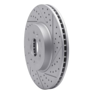 Kia Borrego Brake Rotor (1) - Front Right - DFC - Drilled & Slotted Geoperformance - `09-`10