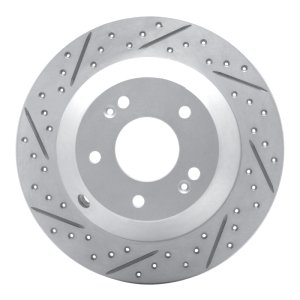 Kia Sorento Brake Rotor (1) - Rear Left - DFC - Drilled & Slotted Geoperformance - `15-`20 Kia Sorento Brake Rotor (1) - Rear Left - DFC - Drilled & Slotted Geoperformance - `15-`20