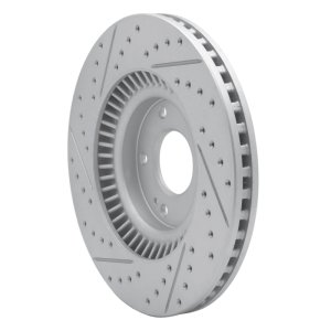 Kia Sorento Brake Rotor (1) - Front Right - DFC - Drilled & Slotted Geoperformance - `15-`20