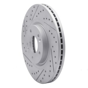 Kia Sedona Brake Rotor (1) - Front Left - DFC - Drilled & Slotted Geoperformance - `15-`21