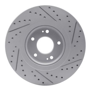 Kia Sedona Brake Rotor (1) - Front Left - DFC - Drilled & Slotted Geoperformance - `15-`21