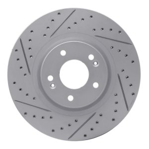 Kia Sedona Brake Rotor (1) - Front Right - DFC - Geoperformance Drilled & Slotted - `15-`21