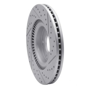 Kia Cadenza Brake Rotor (1) - Front Left - DFC - Drilled & Slotted Geoperformance - `17-`20