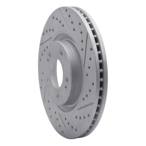 Kia Cadenza Brake Rotor (1) - Front Right - DFC - Drilled & Slotted Geoperformance - `17-`20