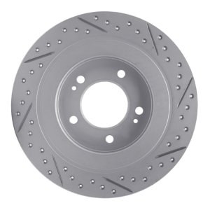 Hyundai Kona Brake Rotor (1) - Rear Right - DFC - Drilled & Slotted Geoperformance - `17-`23