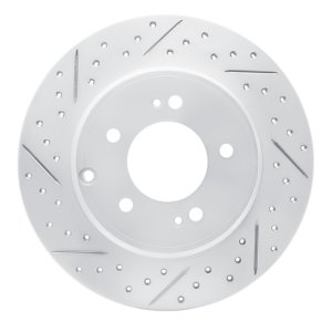 Kia Cadenza Brake Rotor (1) - Rear Left - DFC - Geoperformance + Drilled & Slotted - `17-`19