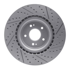 Genesis G70 Brake Rotor (1) - Front Left - DFC - Drilled & Slotted Geoperformance - `18-`22