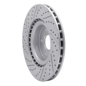 Genesis G70 Brake Rotor (1) - Front Right - DFC - Drilled & Slotted Geoperformance - `18-`22