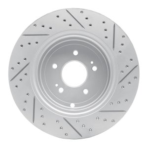 Genesis G70 Brake Rotor (1) - Rear Left - DFC - Drilled & Slotted Geoperformance - `18-`25