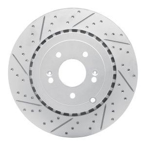 Genesis G70 Brake Rotor (1) - Rear Left - DFC - Drilled & Slotted Geoperformance - `18-`25