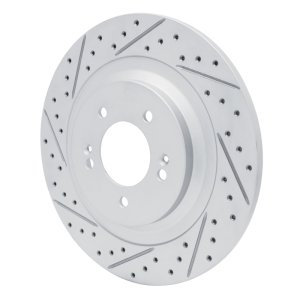 Hyundai Sonata Brake Rotor (1) - Rear Left - DFC - Drilled & Slotted Geoperformance - `21-`26