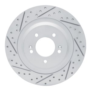 Hyundai Sonata Brake Rotor (1) - Rear Left - DFC - Drilled & Slotted Geoperformance - `21-`26