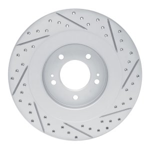 Hyundai Sonata Brake Rotor (1) - Rear Left - DFC - Drilled & Slotted Geoperformance - `21-`26