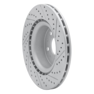 Tesla Model 3 Brake Rotor (1) - Front Left - DFC - Drilled & Slotted Geoperformance - `17-`25