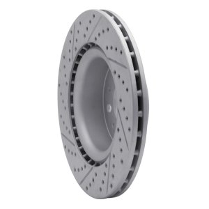 Tesla Model 3 Brake Rotor (1) - Front Right - DFC - Geoperformance Drilled & Slotted - `17-`25