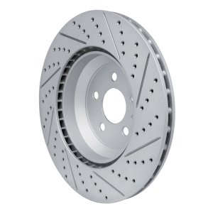 Tesla Model 3 Brake Rotor (1) - Front Left - DFC - Geoperformance + Drilled & Slotted - `17-`25