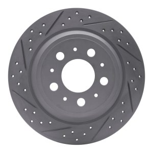 Volvo Xc70 Brake Rotor (1) - Rear Left - DFC - Geoperformance Rotor - Drilled and Slotted - `99-`09
