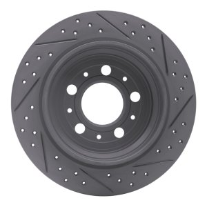 Volvo Xc70 Brake Rotor (1) - Rear Left - DFC - Geoperformance Rotor - Drilled and Slotted - `99-`09