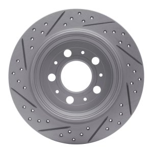 Volvo S60 Brake Rotor (1) - Rear Right - DFC - Geoperformance Rotor - Drilled & Slotted - `99-`09