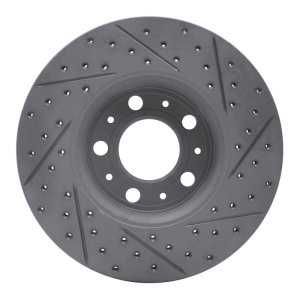 Volvo S80 Brake Rotor (1) - Front + Left - DFC - Drilled & Slotted Geoperformance - `99-`09