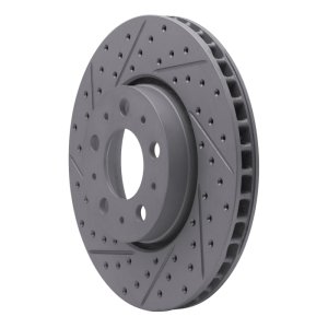 Volvo S80 Brake Rotor (1) - Front + Left - DFC - Drilled & Slotted Geoperformance - `99-`09