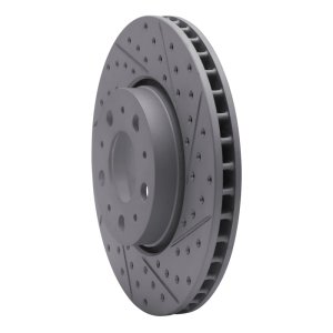 Volvo S60 Brake Rotor (1) - Front Right - DFC - Drilled & Slotted Geoperformance - `99-`09