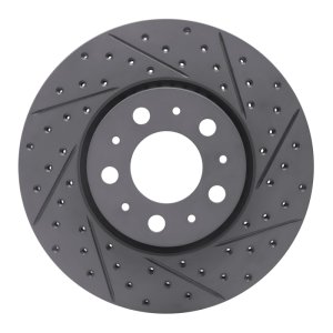 Volvo S60 Brake Rotor (1) - Front Right - DFC - Drilled & Slotted Geoperformance - `99-`09