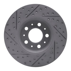 Volvo S60 Brake Rotor (1) - Front Right - DFC - Drilled & Slotted Geoperformance - `99-`09