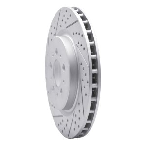 Volvo S60 Brake Rotor (1) - Rear Left - DFC - Drilled & Slotted Geoperformance - `04-`07